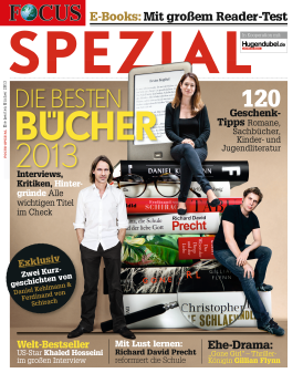 FOCUS-SPEZIAL - Der deutsche Büchermarkt im Überblick