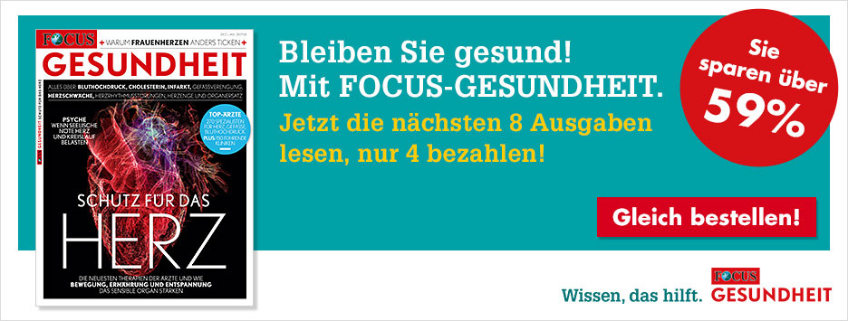 FOCUS GESUNDHEIT - 8 Ausgaben lesen 4 bezahlen