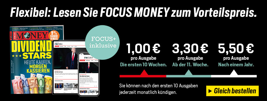 FOCUS MONEY 10 Ausgaben für nur 10 €