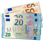 140 EUR Verrechnungsscheck
