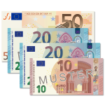 100 € Verrechnungsscheck