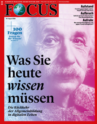 FOCUS - WAS SIE HEUTE WISSEN MÜSSEN - aktuelle Ausgabe 36/2020